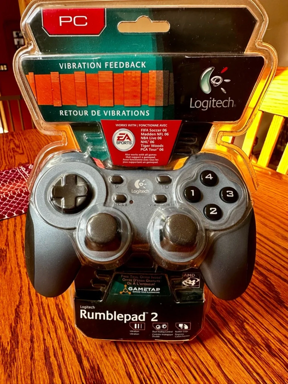 Brand New Logitech Rumblepad 2 USB Corded Gamepad Controller